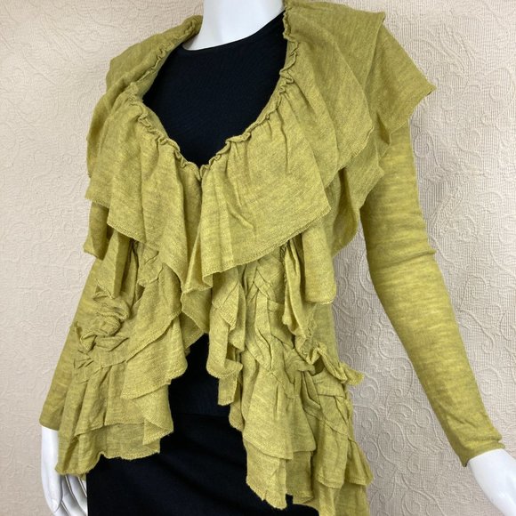 Anthro Guinevere Settling Petals Merino Cardigan - Picture 3 of 12